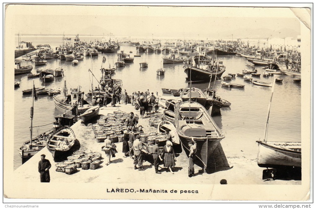 ESPAGNE - LAREDO - MANANITA DE PESCA - RETOUR DE PECHE - CPSM - Cantabria (Santander)