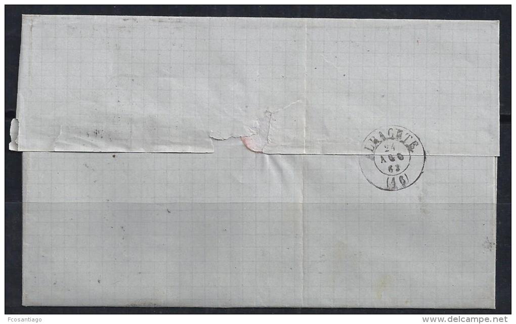 ESPAÑA 1863 ENVUELTA - Cartas & Documentos