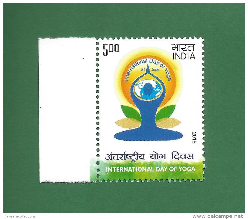 INDIA 2015 Inde Indien - INTERNATIONAL DAY OF YOGA - MNH ** - Health , Fitness - As Scan - Neufs