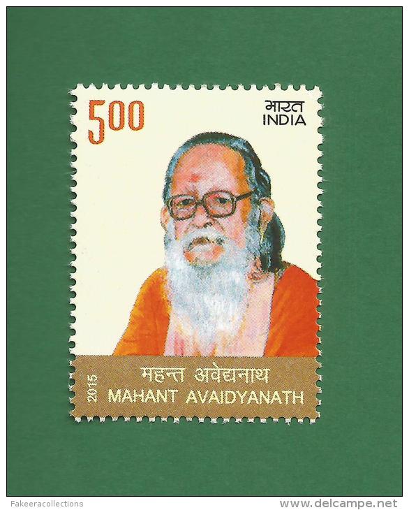 INDIA 2015 Inde Indien - MAHANT AVAIDYANATH - MNH ** - HINDU Philosopher, HINDUISM - As Scan - Hindoeïsme