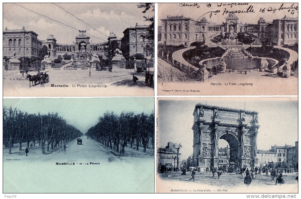 [13] Bouches-du-Rhône> Marseille > Non Classés Lot 10 Cartes - Non Classés