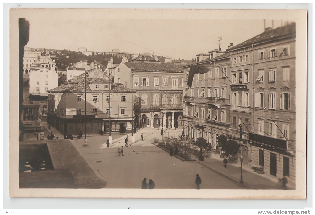 RIJEKA - FIUME - PIAZZA DANTE - EDIZ. GRAFIA ( ROMA ) PARNASO ( TRIESTE ) - Croatia