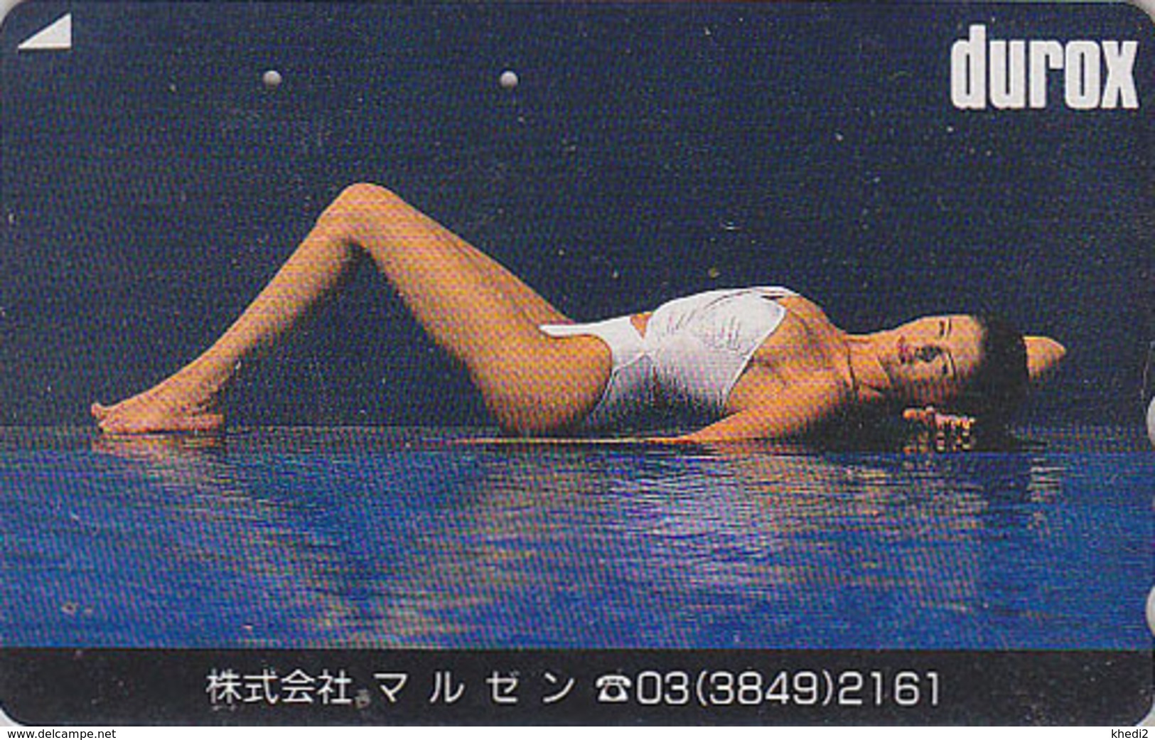Télécarte Japon / 110-011 - FEMME - BIKINI GIRL Japan Phonecard - Frau Telefonkarte - Erotique Erotic - DUROX 1987 - Mode