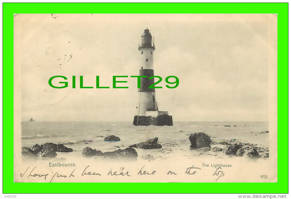 PHARES - EASTBOURNE, UK -  THE LIGHTHOUSE OF EASTBOURNE PHARE - TRAVEL IN 1903 - 3/4 BACK - VICTORIA SERIES - - Phares