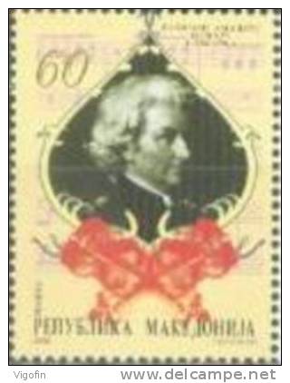 MK 2006-387 V.A.MOZART, MACEDONIA, 1 X 1v, MNH, - Music