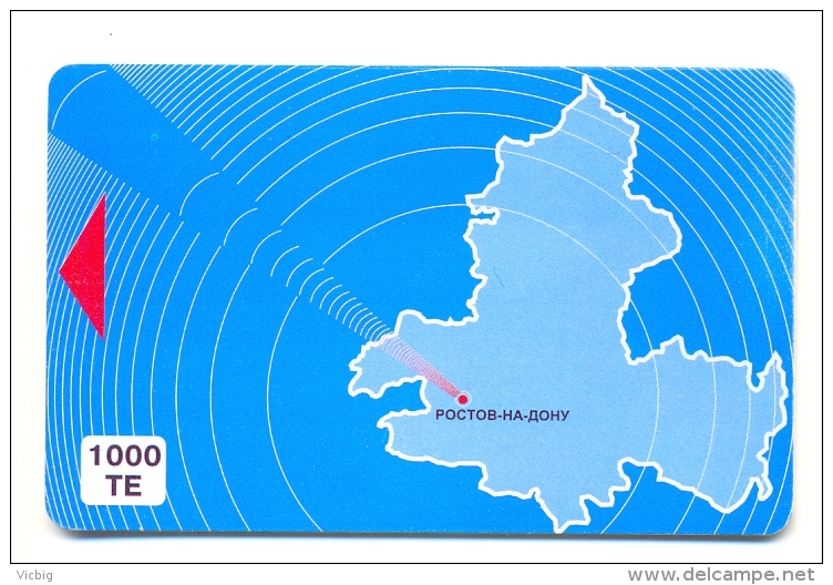 Russia Rostov-na-Donu Blue Map RD4   1000TE - Russia