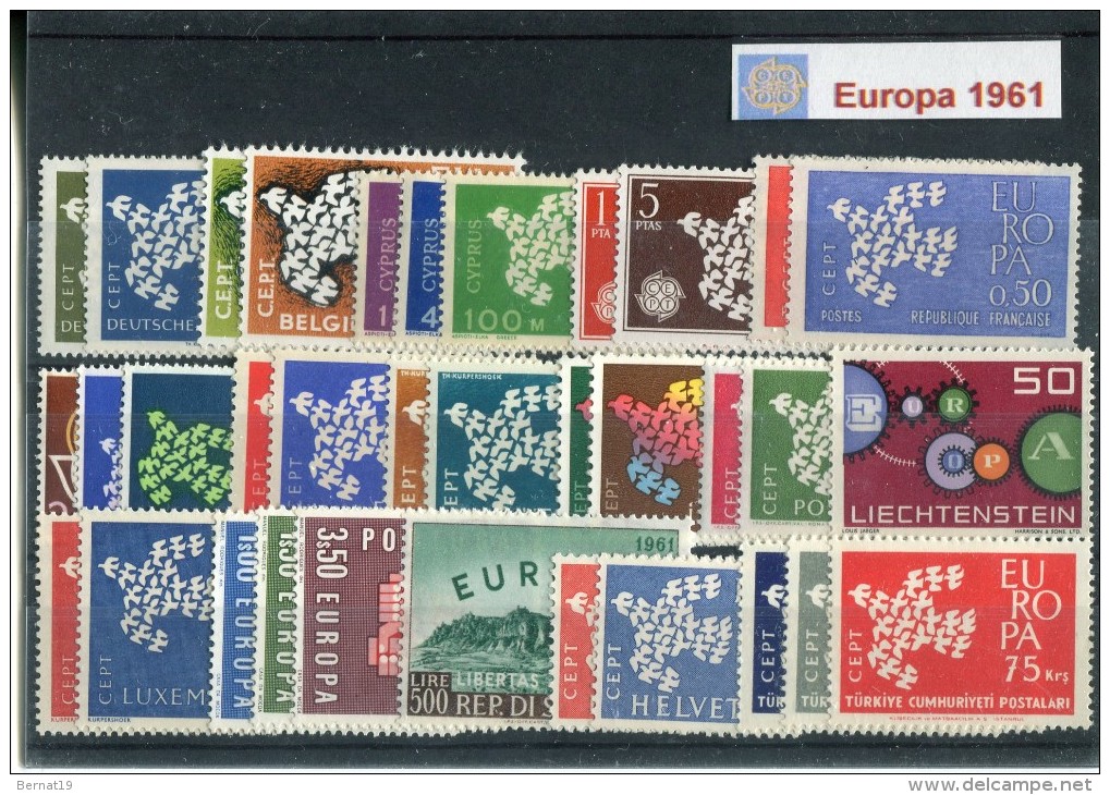 Europa CEPT 1961 Complete ** MNH. - Full Years