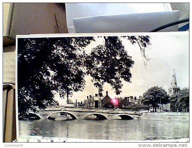 ENGLAND BEDFORD - THE BRIDGE AND RIVER   V1952 FB6517 - Bedford