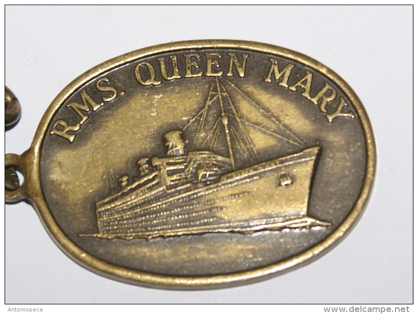 UK - HISTORICAL BRONZE  BADGE OF RMS QUEEN MARY - Altri & Non Classificati