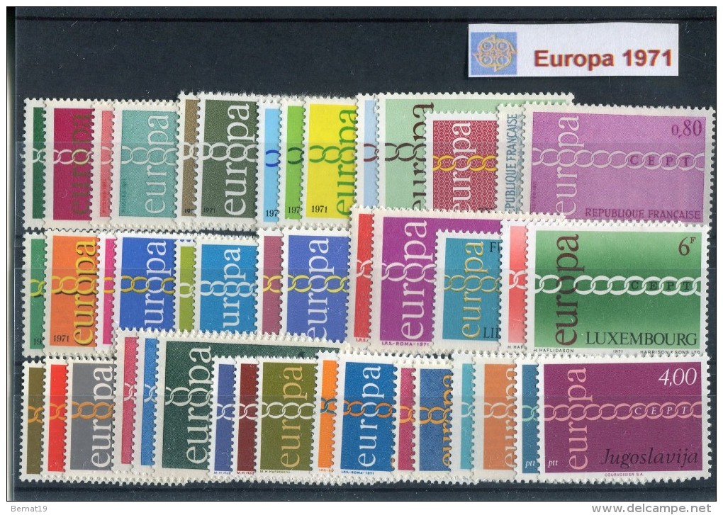 Europa CEPT 1971 Complete ** MNH. - Volledig Jaar