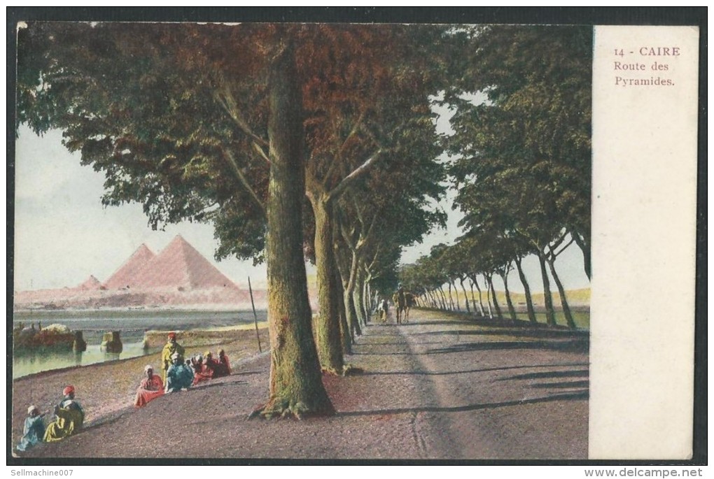 Egypt Old Post Card - Postcard - Carte Postale Pyramids Road - Route Des Pyramides - Pyramids
