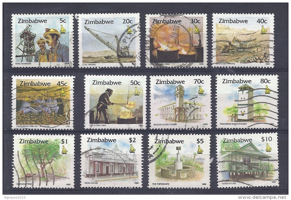 150024376  ZIMBAWE  YVERT   Nº  316/27 + Nº 352   (EXCEPT  Nº 317) - Zimbabwe (1980-...)