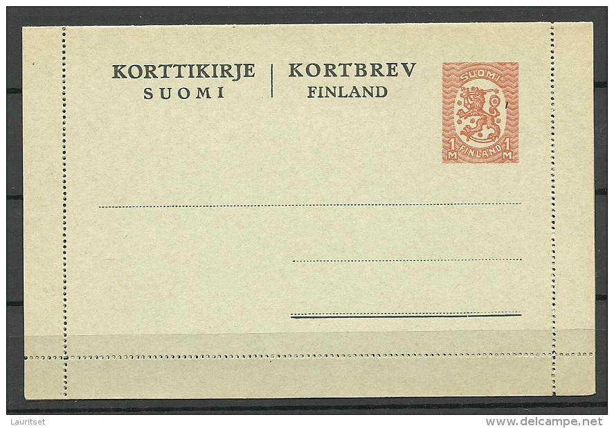 FINLAND Finnland Stationery Cover Unused/unbenutzt - Entiers Postaux