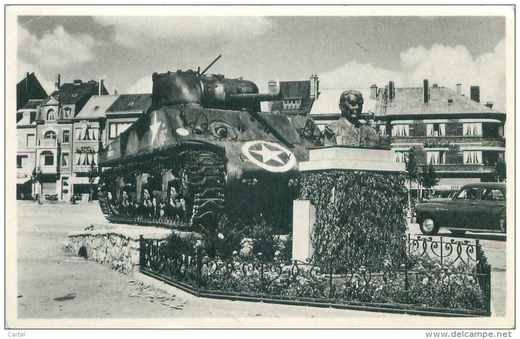 BASTOGNE - Le Tank Et Le Buste Du Général Mac-Auliffe - Bastogne