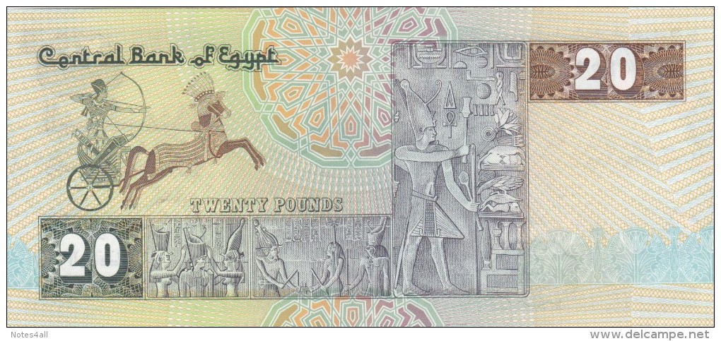 EGYPT 20 POUNDS EGP 1985 P-52a SIG/ NEGM #17 UNC */* - Egypte