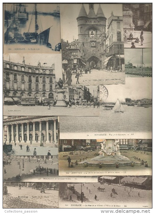 LOT DE 30 CARTES POSTALES DE BORDEAUX , 33 , Petit Modéle , Frais Fr : 4.00€ - 5 - 99 Cartoline