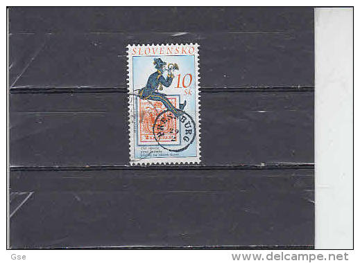 SLOVACCHIA  2000 - Unificato 323 - Francobollo Su Francobollo - Used Stamps