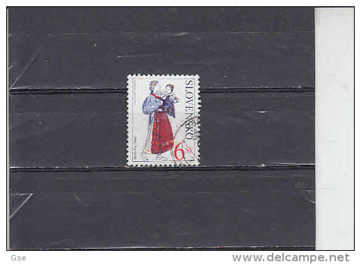SLOVACCHIA  2001 - Unificato 342 - Costumi - Used Stamps