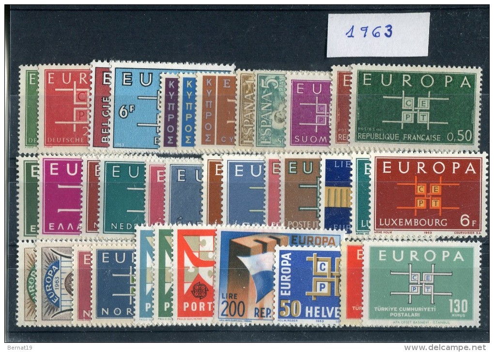 Europa CEPT 1963. Complete ** MNH. - Volledig Jaar