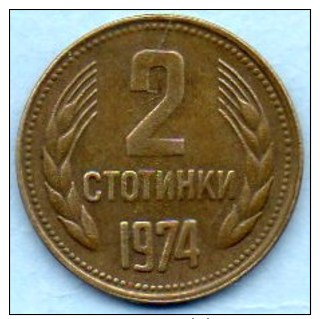 BULGARIE / BULGARIA  2 Stotinki  1974 - Bulgaria