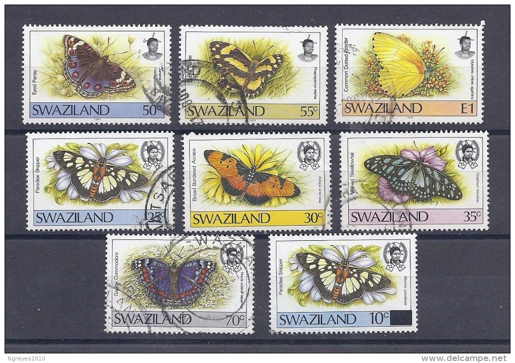150024411  SWAZILAND  YVERT   Nº  607/608/610+515/516/517/+521+574 - Swaziland (1968-...)