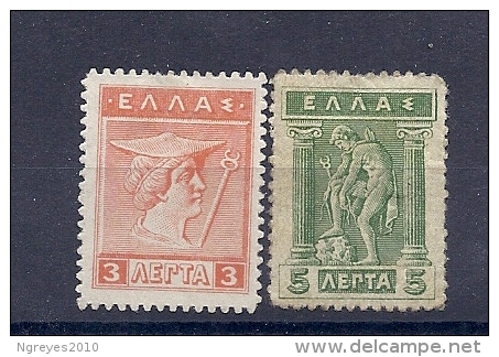 150024422  GRECIA  YVERT   Nº  181/2  */MH - Nuovi