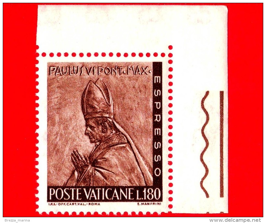 Nuovo - VATICANO - 1966 - Il Lavoro Dell´uomo - Paolo VI, Opera Di Enrico Manfrini  - ESPRESSO - 180 L. - Priority Mail