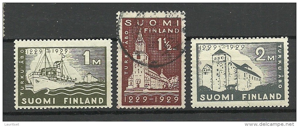 FINLAND FINNLAND 1929 Michel 140 - 142 */o - Unused Stamps