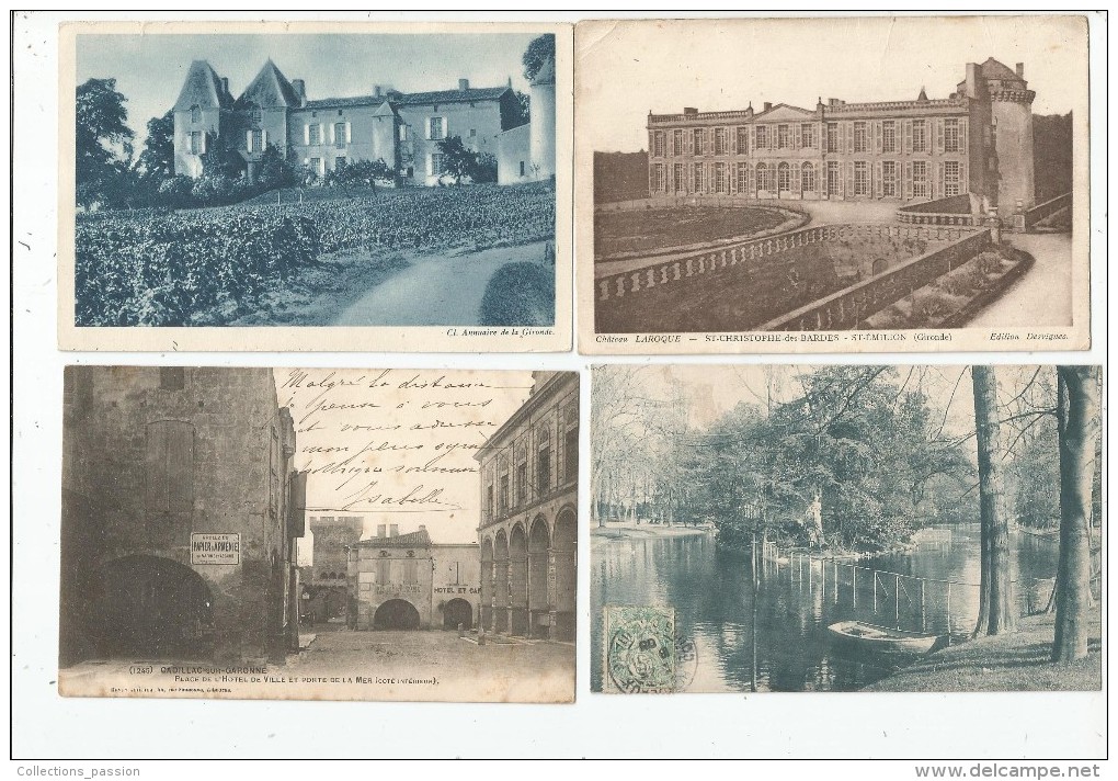 LOT DE 8 CARTES POSTALES DE GIRONDE , 33 , Petit Modéle , 3 Scans ,  Frais Fr : 1.90€ - 5 - 99 Cartes