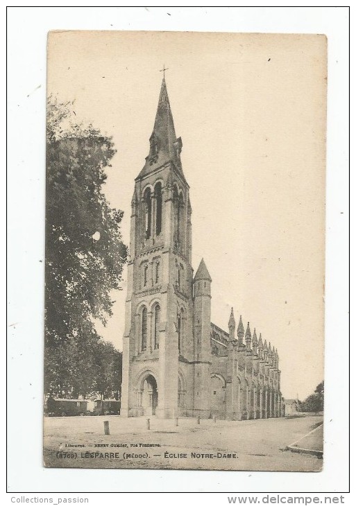 Cp , 33 , LESPARRE , église NOTRE DAME , Vierge - Lesparre Medoc