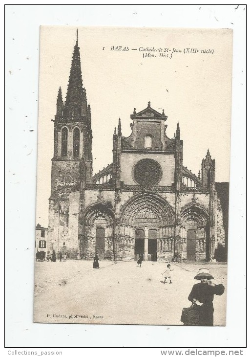 Cp , 33 , BAZAS , Cathédrale SAINT JEAN , Vierge - Bazas