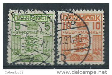 Danimarca 1934 Segnatasse Usato - Mi.17/18 - Portomarken