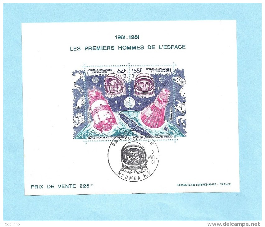 NOUVELLE CALEDONIE (New Caledonia) - Bloc Feuillet ** BF4 (miniature Sheet MNH) - Cachet Premier Jour  - 1981 - Usados