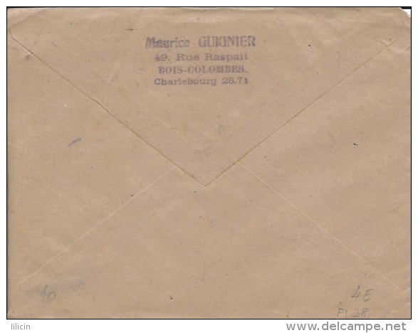 Letter FI000038 - France To Yugoslavia Croatia 1946 - Other & Unclassified