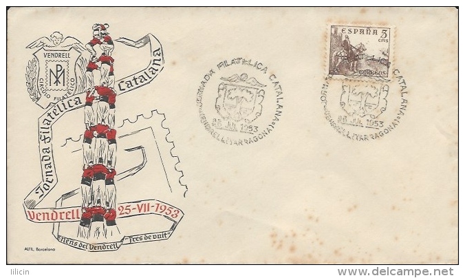 Letter FI000042 - Spain 1953 Filatelica Catalana #00211 - Andere & Zonder Classificatie