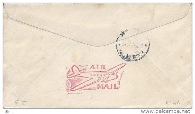 Letter FI000046 - USA To Yugoslavia Croatia 1950 Fred Warriner - Other & Unclassified