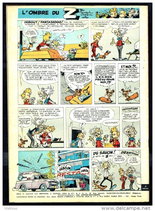 SPIROU N° 1176 -  Année 1960 -  Couverture " SPIROU " De FRANQUIN Et JIDEHEM. - Spirou Magazine