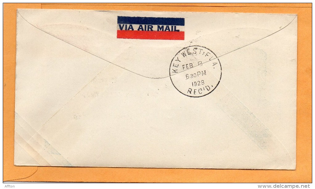 Cuba 1928 Air Mail Cover - Poste Aérienne