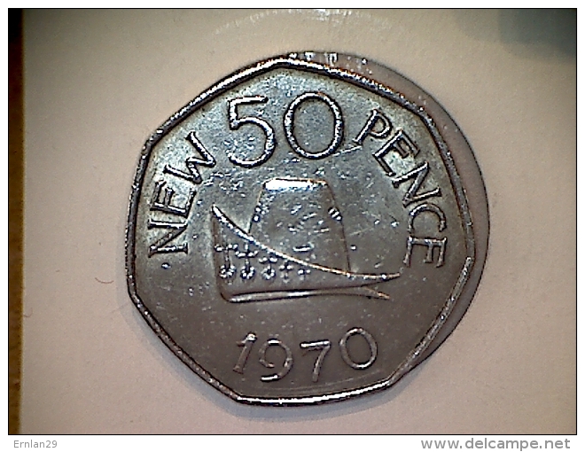 Guernesey 50 New Pence 1970 - Guernesey