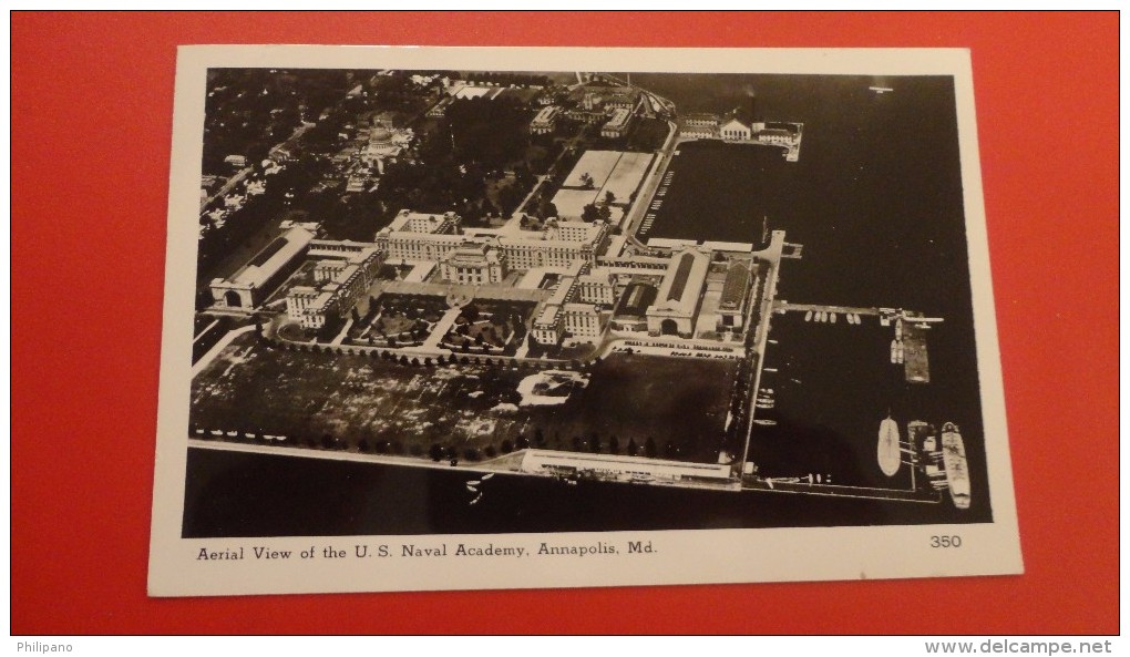 Maryland> Annapolis – Naval Academy  RPPC  AERIAL VIEW====== Ref--   2044 - Annapolis – Naval Academy