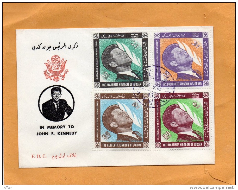 Jordan John F Kennedy 1965 FDC - Jordan