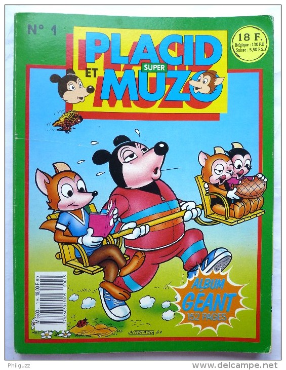 RECUEIL PLACID ET MUZO N° 1 1985 CONTIENT N° 2 Et HS 182 - Pif Gadget