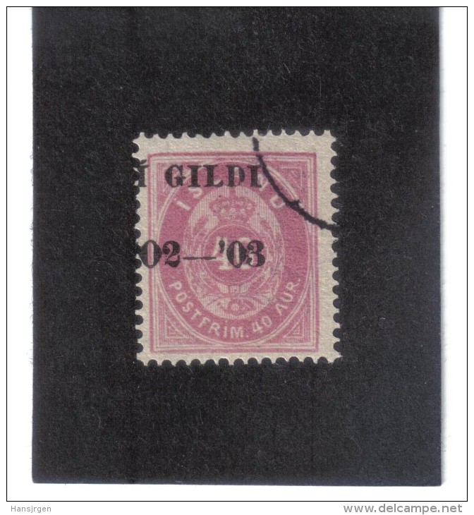 KPÖ852  ISLAND 1902  Michl  32 A  Used / Gestempelt  ZÄHNUNG Siehe ABBILDUNG - Gebraucht