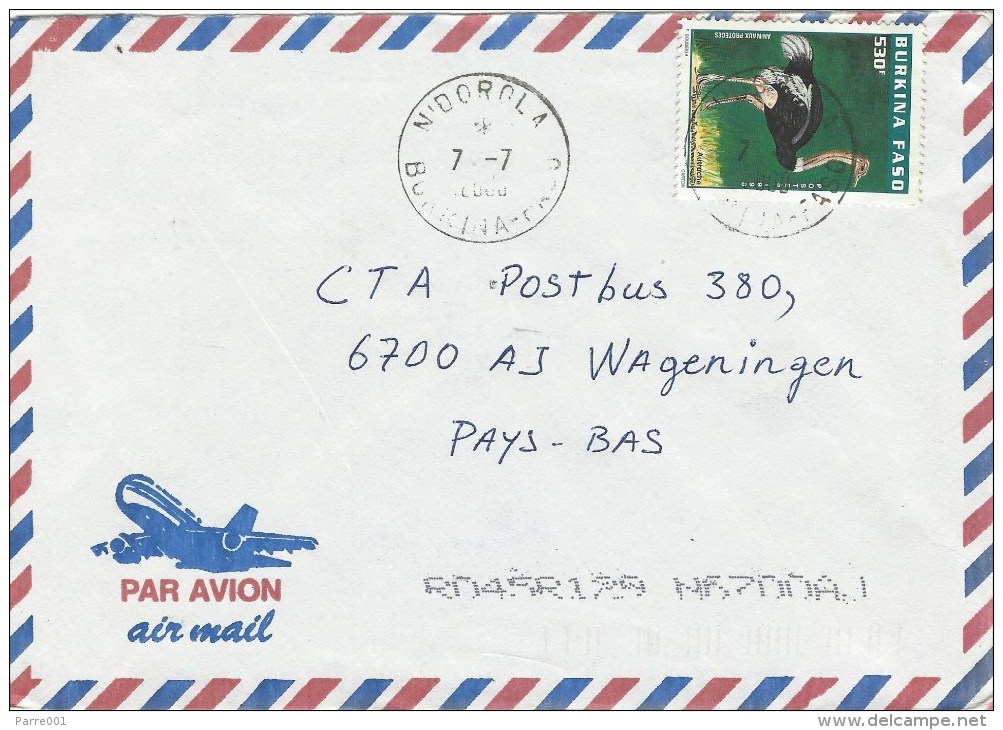 Burkina Faso 2000 N´Dorola Ostrich Bird Cover - Burkina Faso (1984-...)