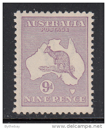 Australia MH Scott #50a BW #26 9p Kangaroo - Neufs