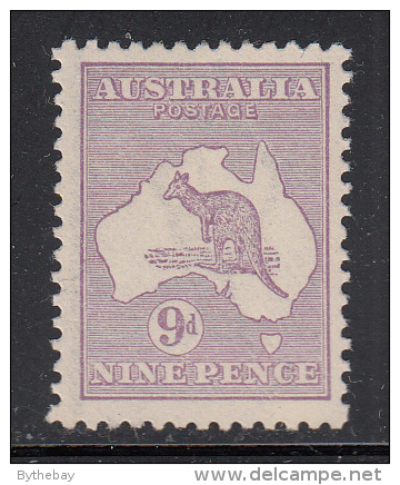 Australia MH Scott #50a BW #26 9p Kangaroo - Ungebraucht