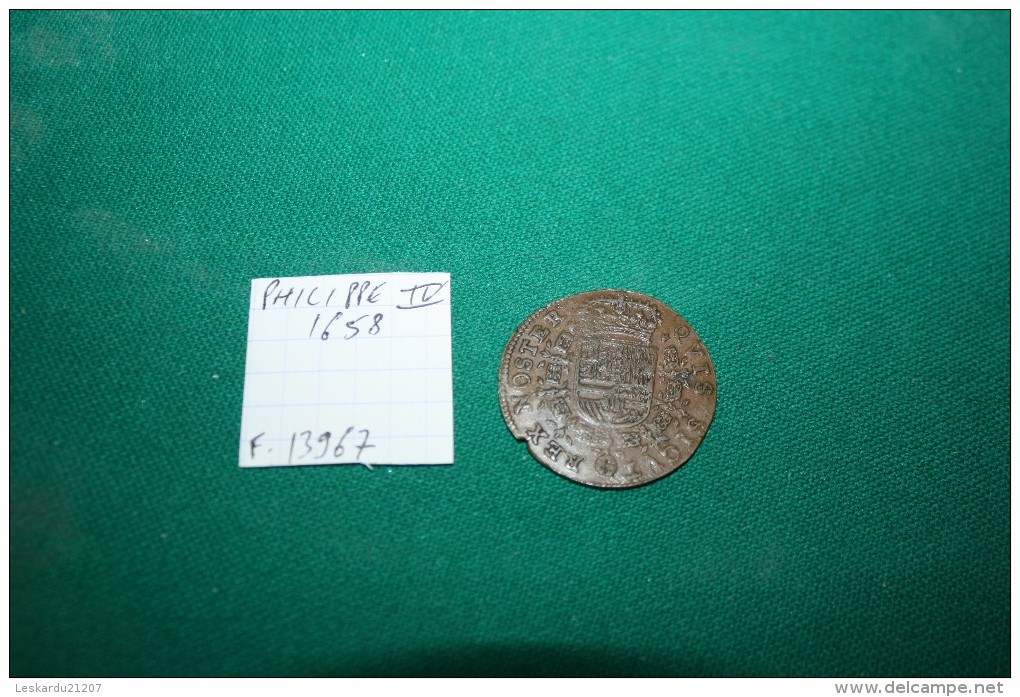 PHILIPPE IV - PAYS-BAS - ESPAGNE - 1658 - Monarquía/ Nobleza