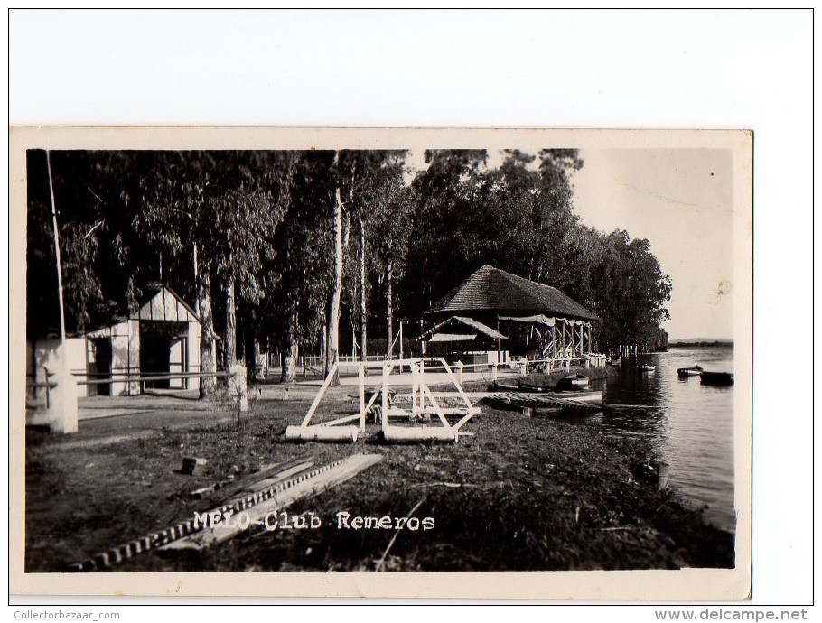 URUGUAY  MELO ROWING CLUB UNUSUAL REAL PHOTO TARJETA POSTAL  Ca1930 POSTCARD Cpa Ak (W4_1655) - Uruguay