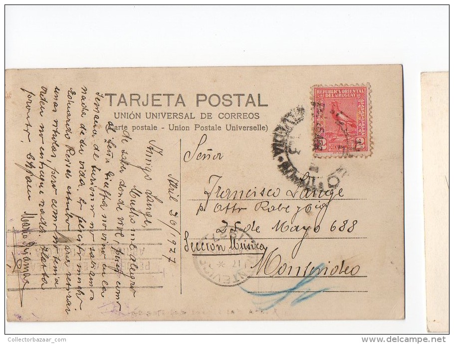 URUGUAY  MONTEVIDEO PRADO HOTEL RARE VIEW PHOTO TARJETA POSTAL  Ca1930 POSTCARD Cpa Ak (W4_1657) - Uruguay