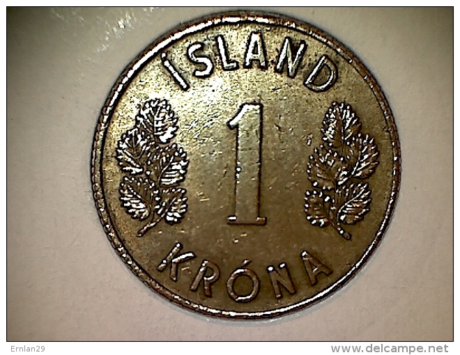 Islande 1 Krona 1966 - Islande